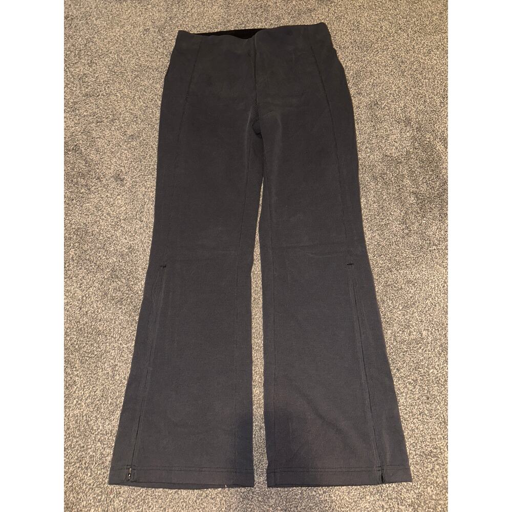 Lululemon Brushed Softstreme Rib Zip Flare Size 12 - gray